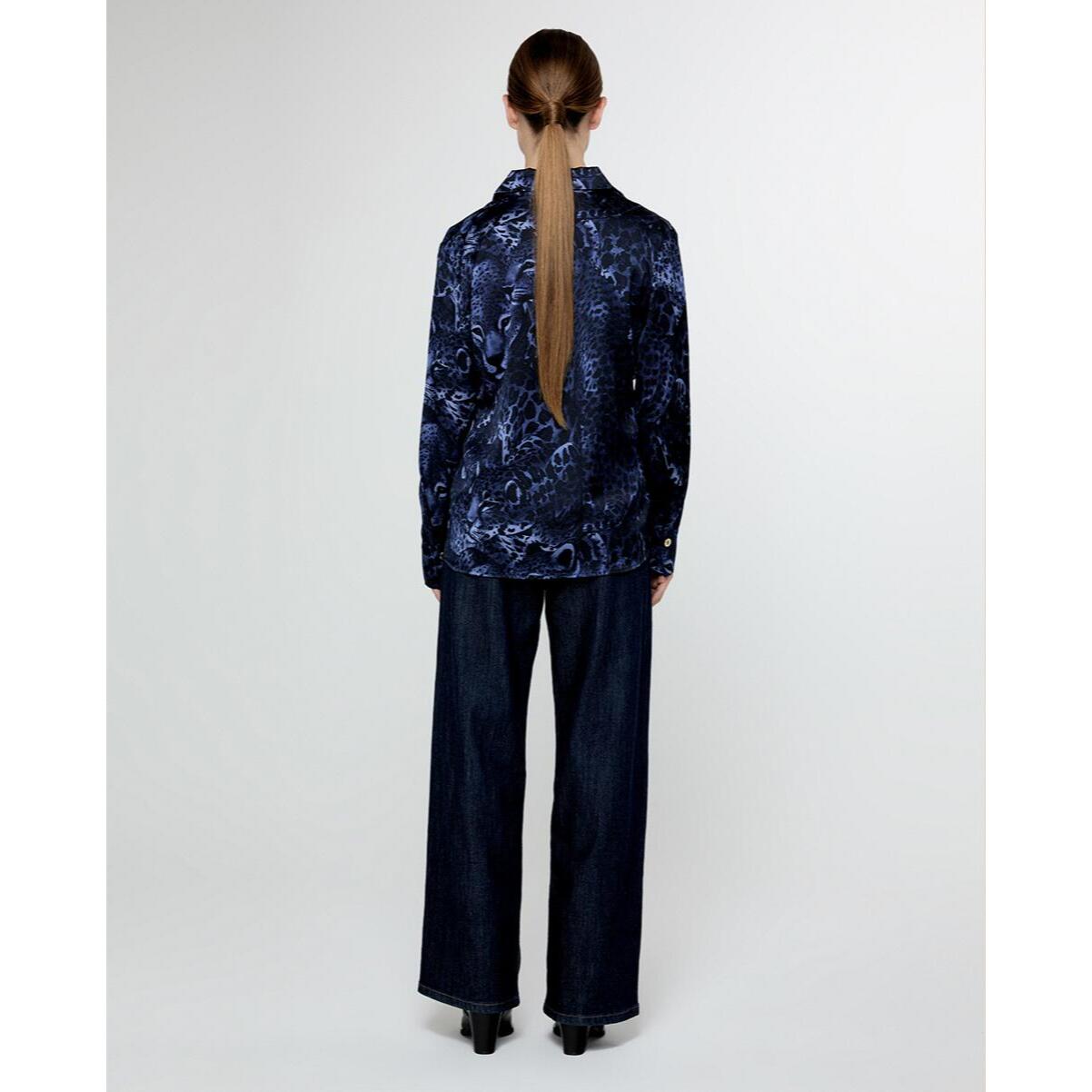 Camicia dritta con logo