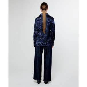 Camicia dritta con logo