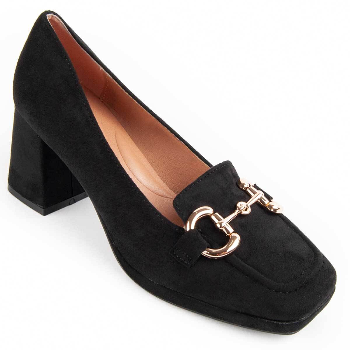 Zapato De Tacón - Negro - Altura: 7 Cm