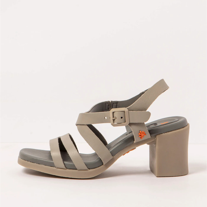 Sandalias con tacón 1840 NAPPA SESAME/ CANNES color Sesame