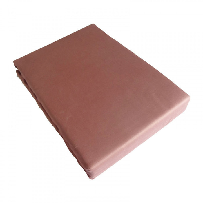 Drap plat satin de coton rose