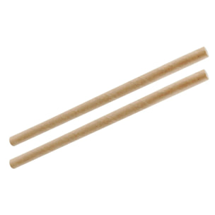 Boite de 50 pailles en papier rigide brun 15 cm Fackelmann Nature