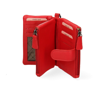 Portafoglio da donna In Vera pelle Made in Italy 13,5x10x3 cm