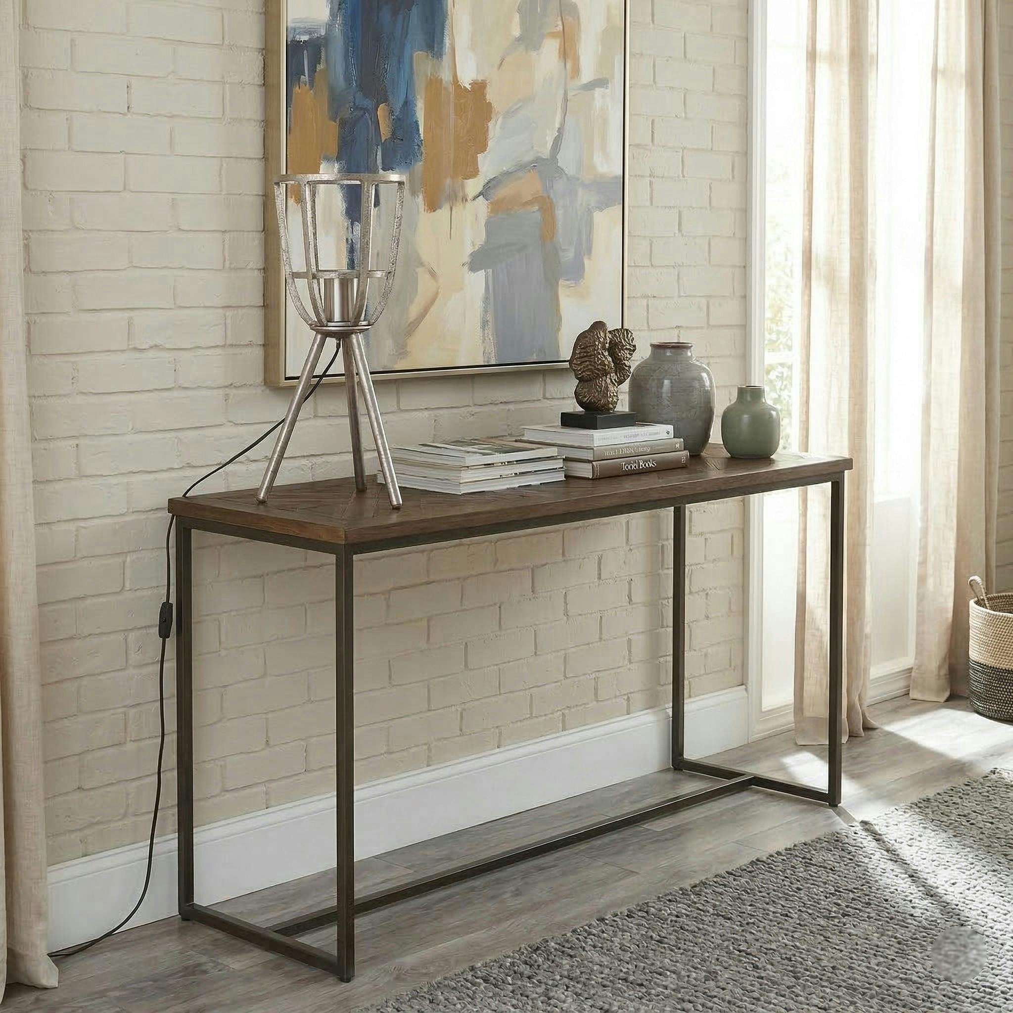 Console marqueterie 110 cm VARSOVIE