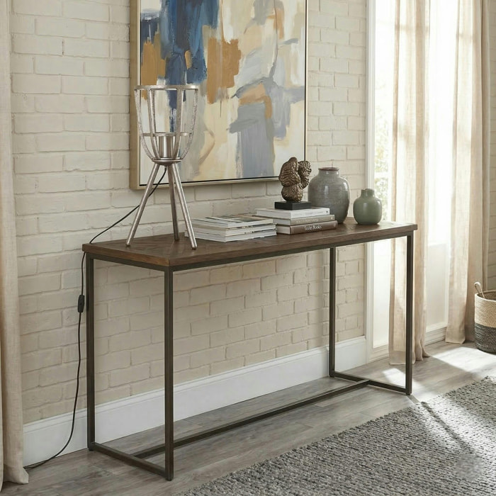 Console marqueterie 110 cm VARSOVIE