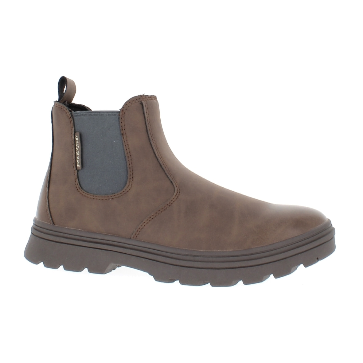 Armata di Mare Scarpe Uomo Stivaletti Chelsea Boots con Soletta Rimovibile in Memory Foam AMU W23L462 Brown