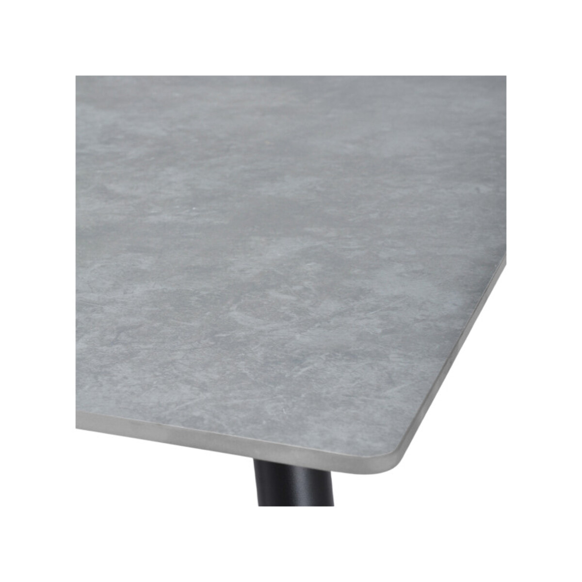 Table basse 120x60cm plateau céramique effet marbre pieds métal - STONE 2