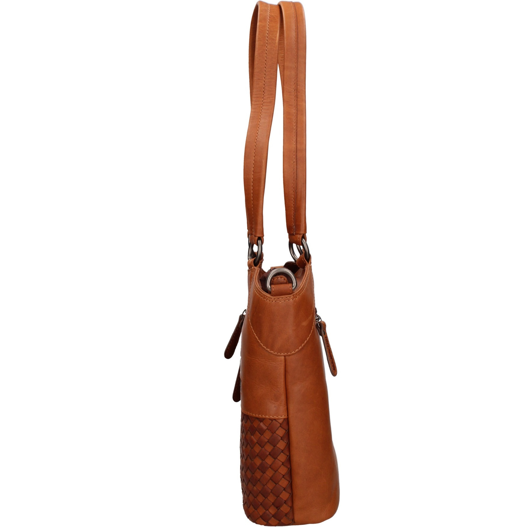 Borsa a spalla da uomo - Modello False - Vera pelle - 30.0 x 30.0 x 6.0 cm