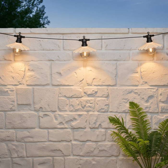 Guirlande d'extérieur Batterie Edda 10 boules L660cm