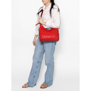 Borsa a spalla da donna - Modello Fiorenza Lux - Vera pelle - 30.0 x 30.0 x 9.0 cm