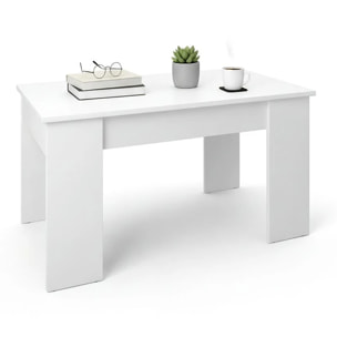 Mesa de centro elevable en blanco artik Norak Blanco Artik (Blanco Mate)