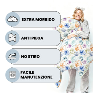 TRAPUNTA INVERNALE BASIC, 200gr, Doubleface, Microfibra, Made in Italy - SPIRALS