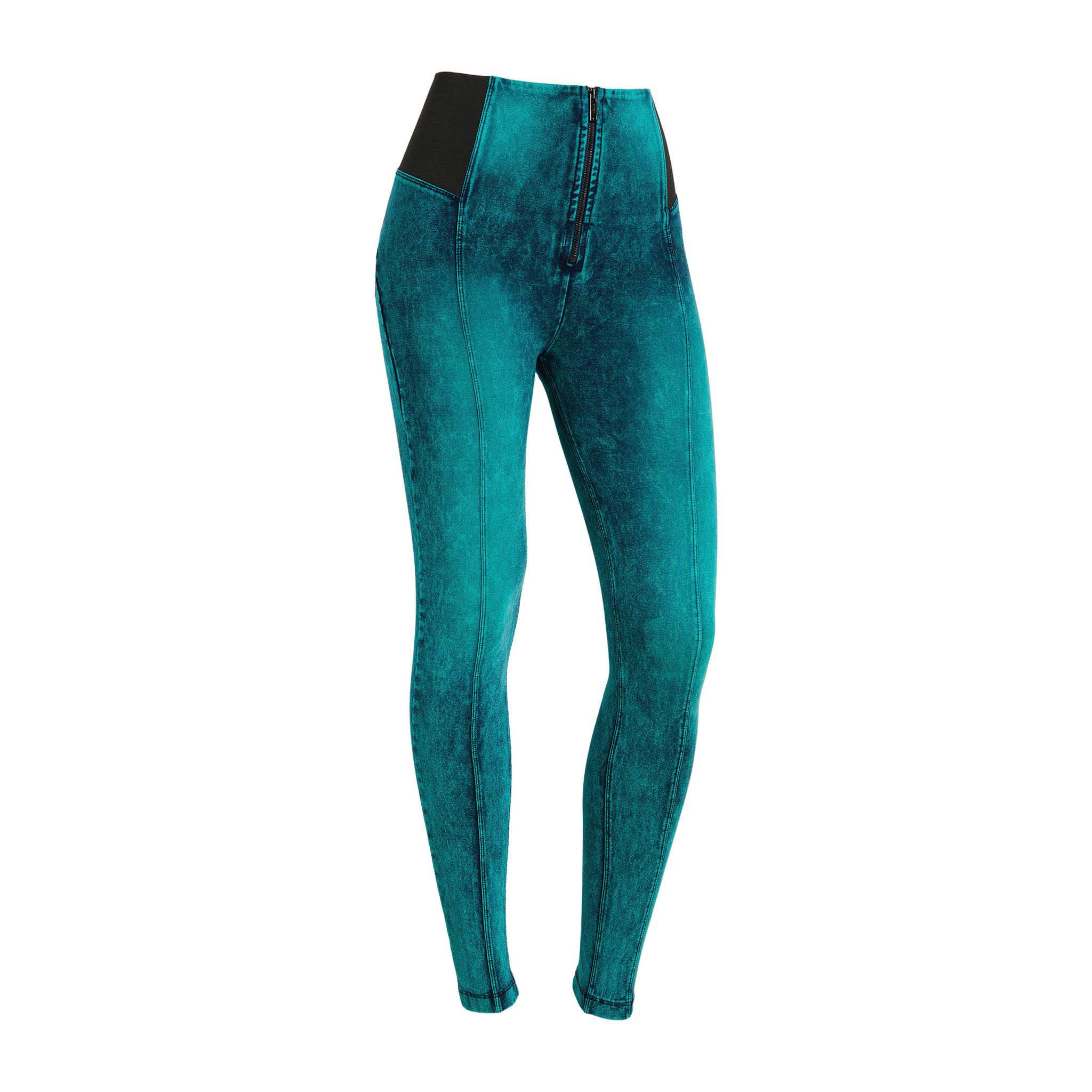 Jeggings push up WR.UP® vita alta tessuto effetto marble