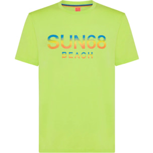 T-Shirt Sun68 T34141 Beach Big Logo Uomo