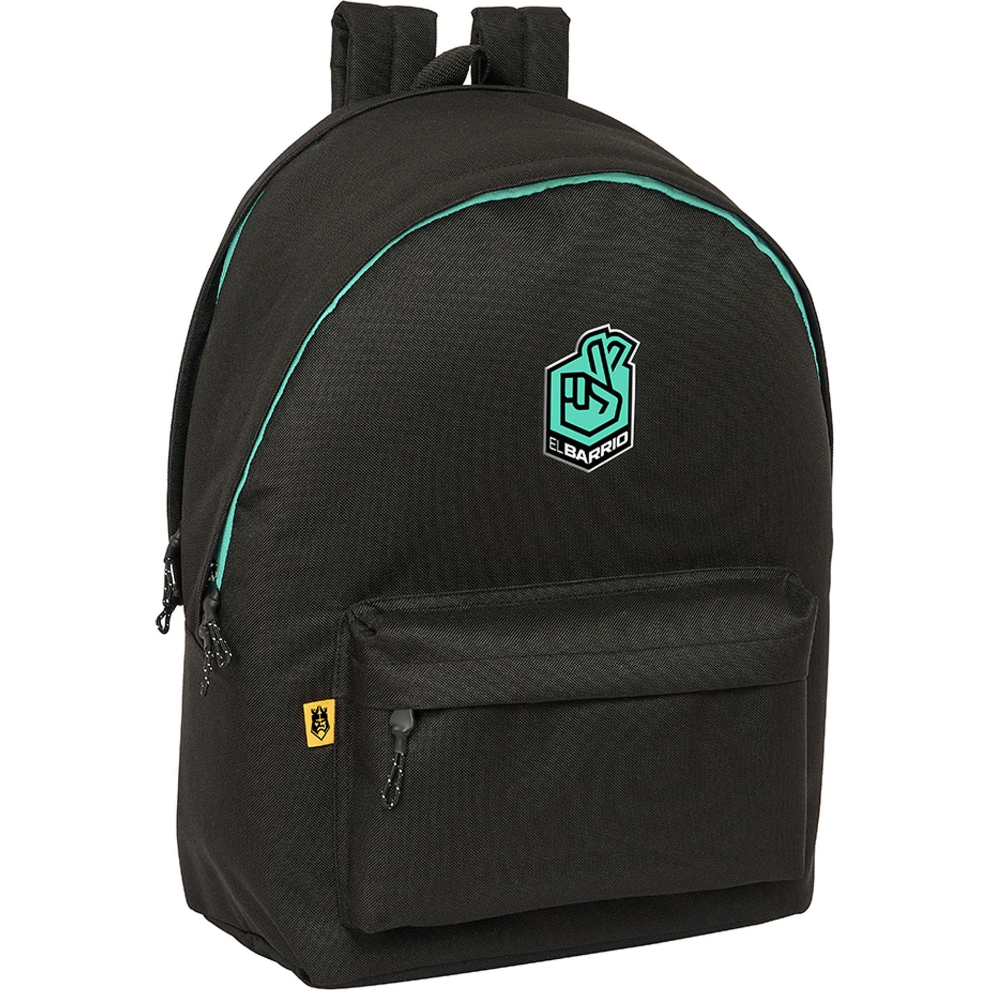 Mochila doble para portatil 15,6"+usb kings league "el barrio"