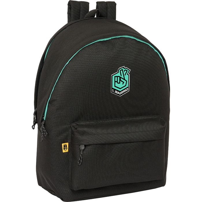 Mochila doble para portatil 15,6"+usb kings league "el barrio"
