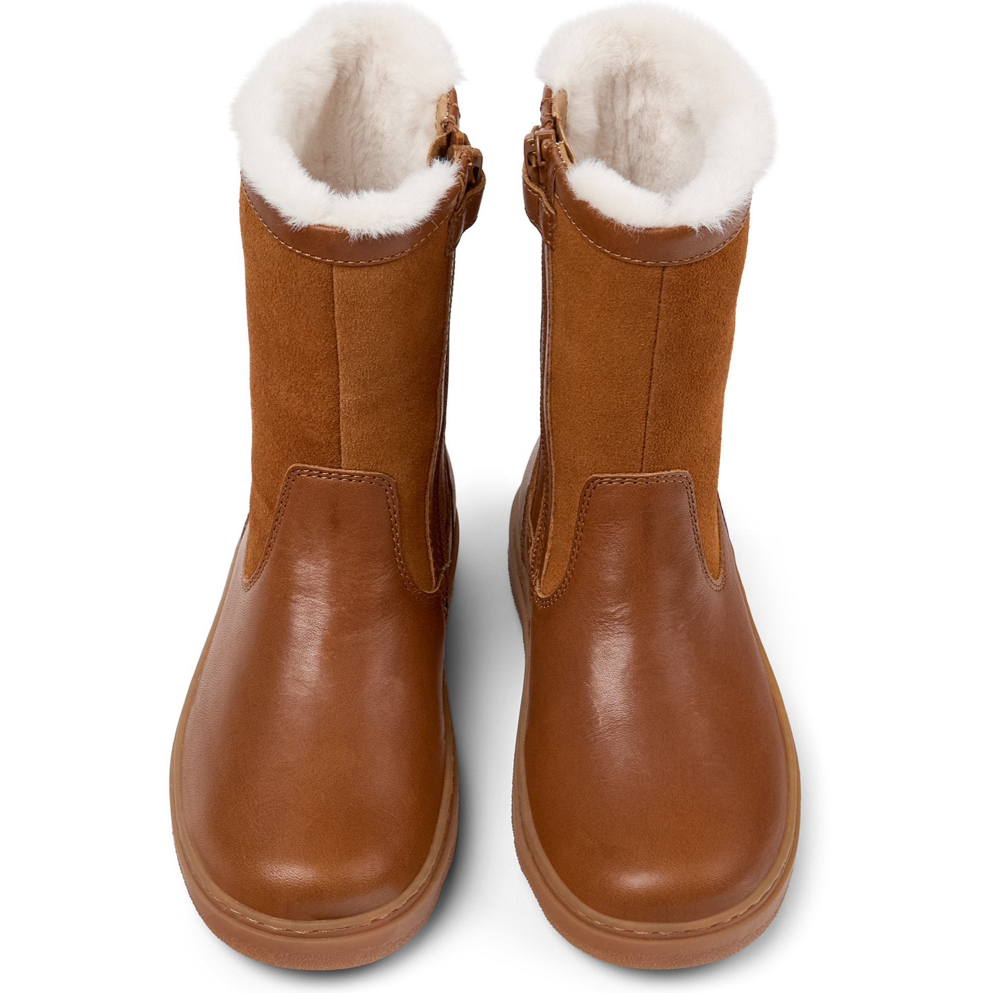 Botines - CAMPER Kiddo - Marron - Cuero liso