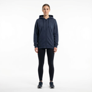 Giacca da training oversize con cappuccio blu