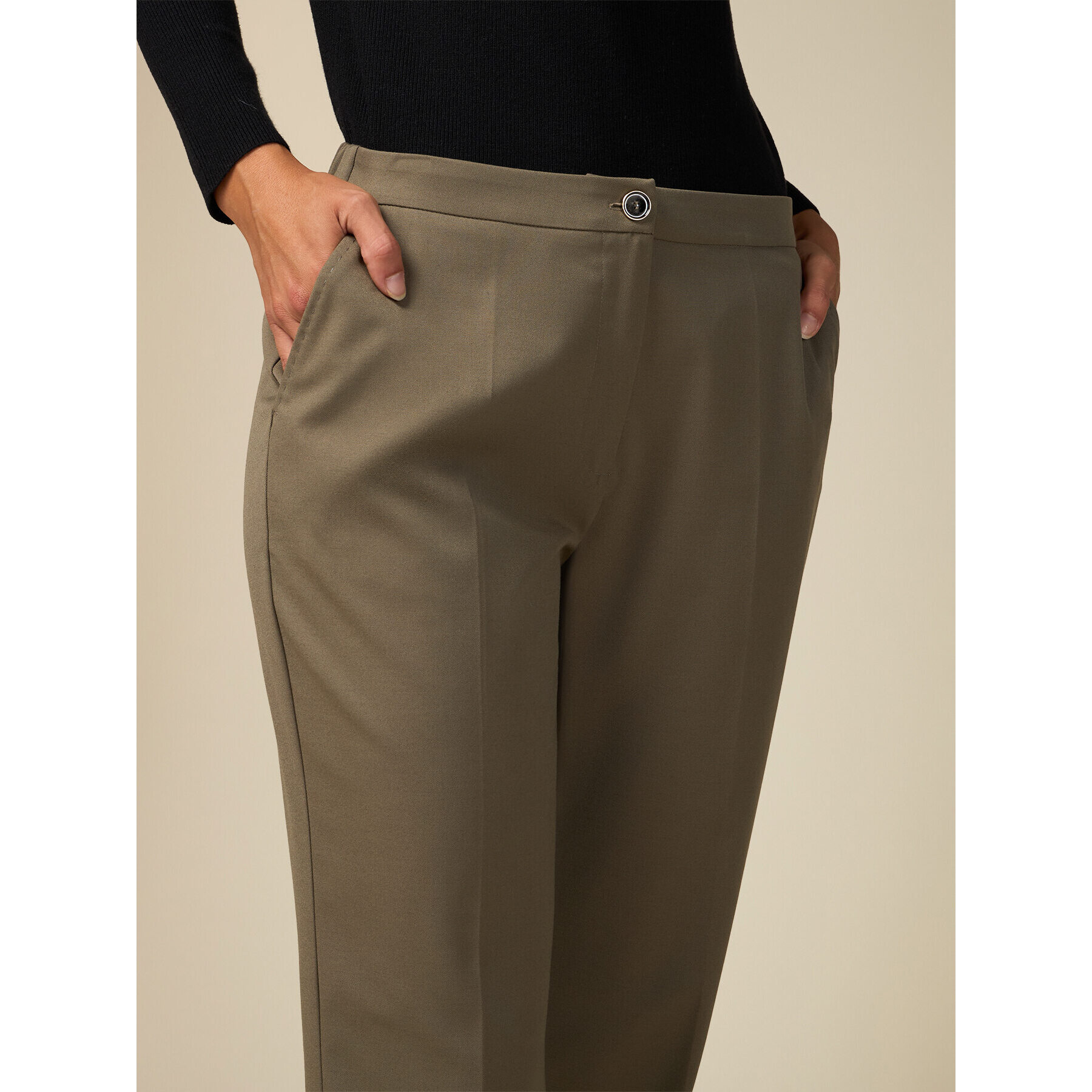 Oltre - Cigarette trousers - Verde