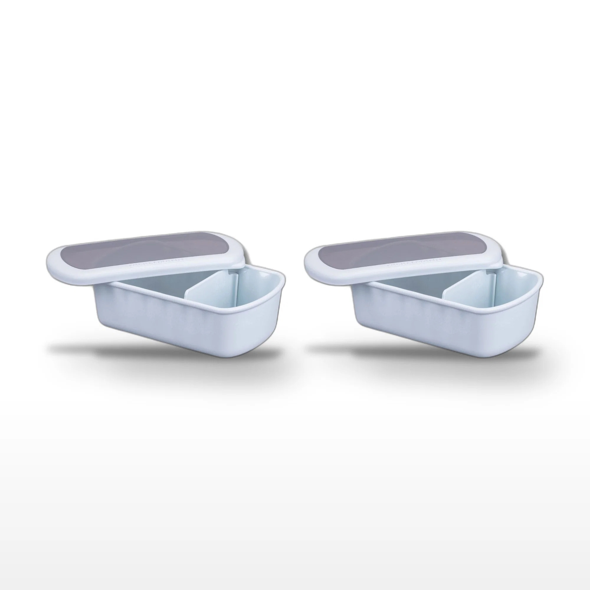 Lot de 2 Lunchbox Bleues à compartiment réglable Fackelmann Storage