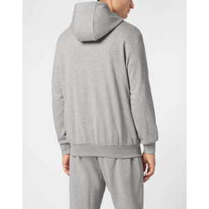 PHILIPP PLEIN Hooded Sweatjacket ICONIC PLEIN