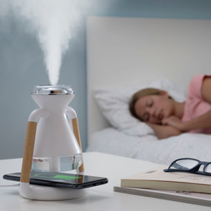 Humidificador Difusor de Aromas y Cargador Inalámbrico 3 en 1 Misvolt InnovaGoods