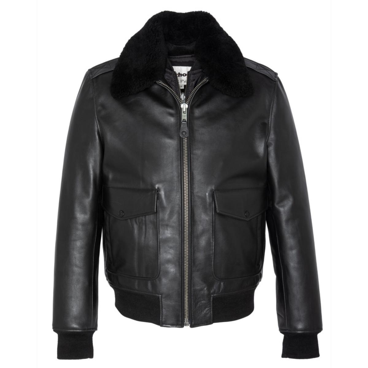 LCFLYW22 PILOT JACKET COW NAKED 184 Nero