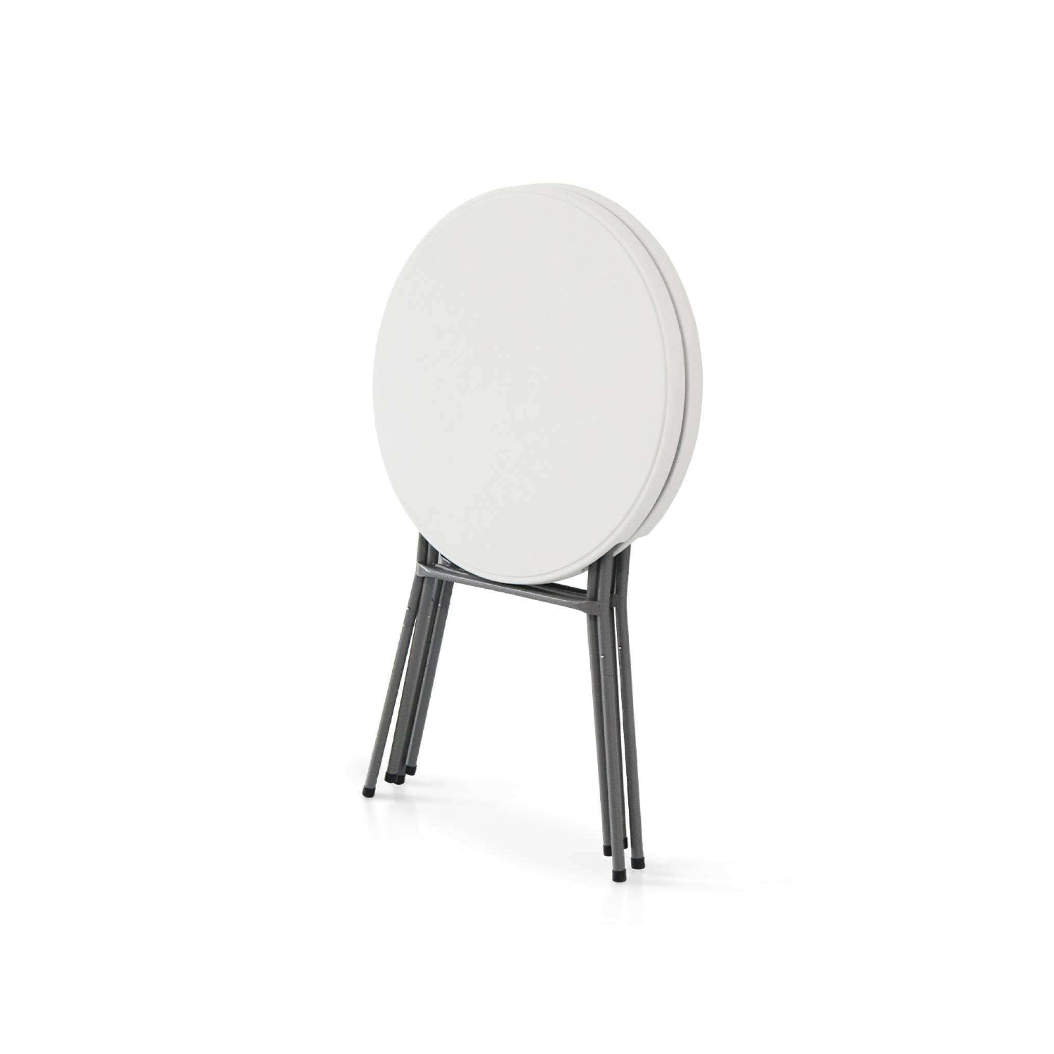 Table de réception, table mange debout pliante acier (lot de 4) GALA X4