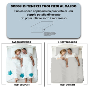 PARURE COPRIPIUMINO RASO CLOE, 100% Raso di Cotone, Made in Italy - GRIGIO CHIARO