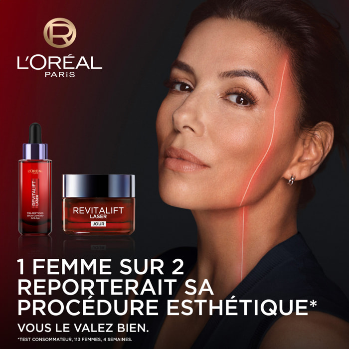 L'Oréal Paris Routine Soin Revitalift Laser Soin Anti-âge 50ml + L'Oréal Paris Revitalift Laser Sérum Correcteur Anti-Âge Tri-Pe