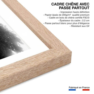 Affiche photo Modèles en maillot de bain Affiche + cadre en bois - Chêne