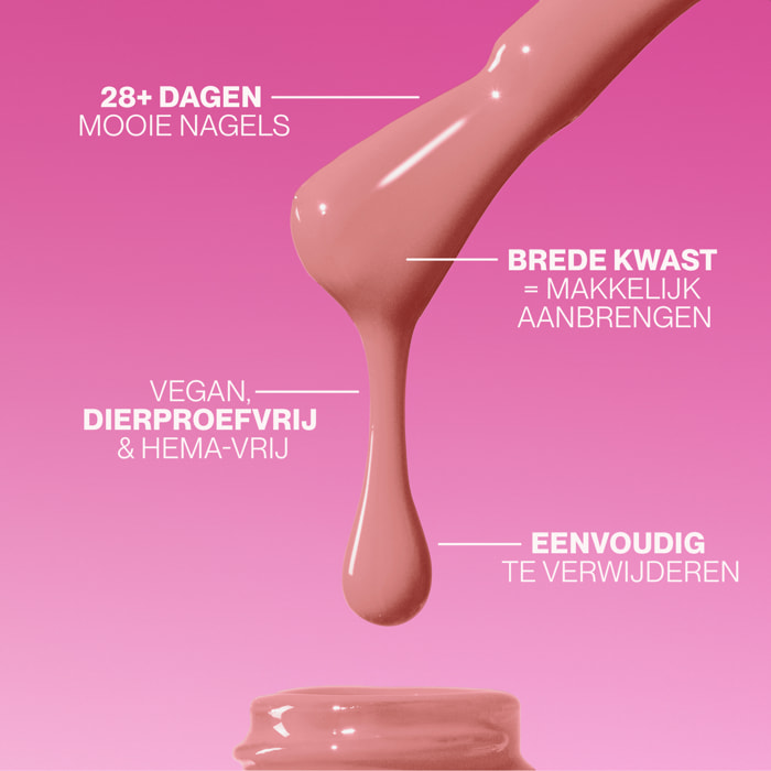 Vernis semi-permanent - 166 Vintage Nude- 15 ml