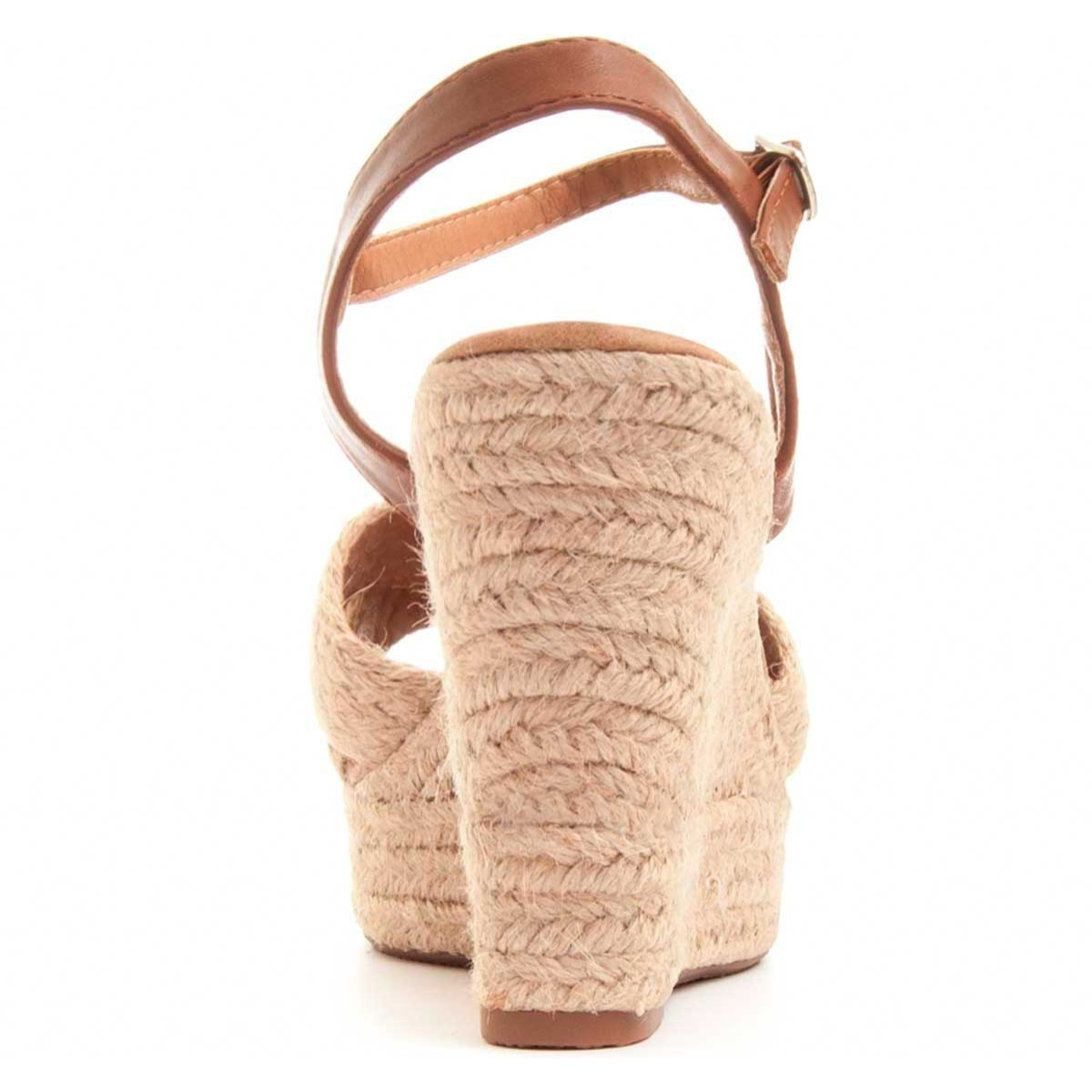 Sandalias de Cuña - Beige - Altura: 9 cm