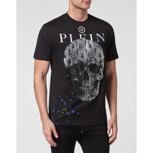 PHILIPP PLEIN T-shirt Round Neck SS with Crystals