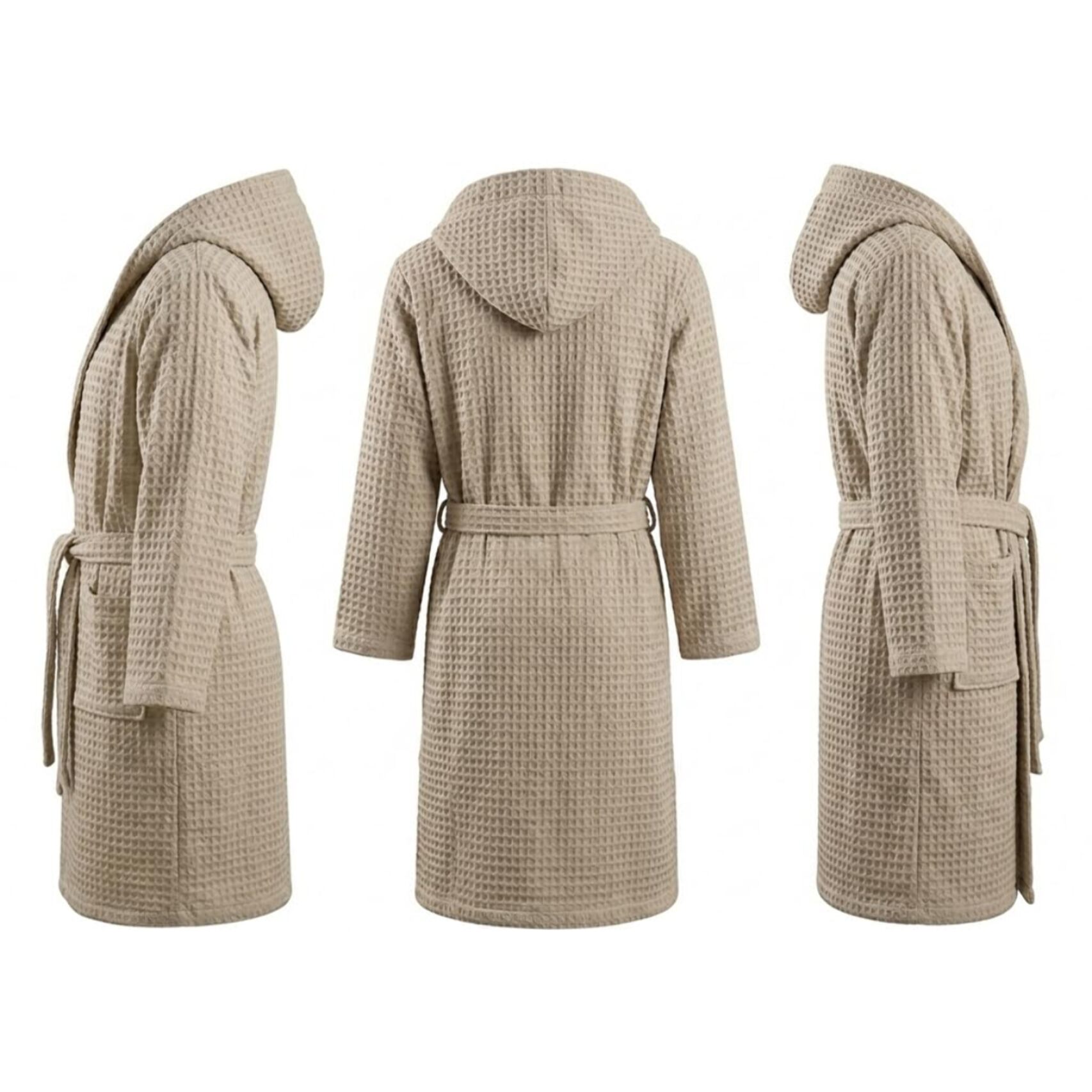INTRECCI HOME Accappatoio Uomo e Donna, in Morbido Cotone 300 g, , Morbidezza Extra, Avvolgente, con Cappuccio e Tasche, Elegante e Confortevole,