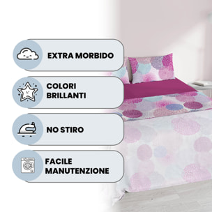 COMPLETO LETTO FANTASY, 100% Microfibra - SOFFIONI