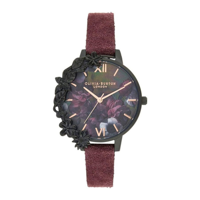 Reloj Olivia Burton OB16AD44 Mujer Analogico Cuarzo con Correa de Cuero