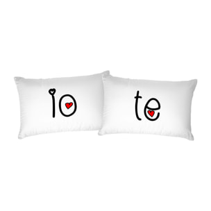 COPPIA FEDERE PRINTED, 100% Cotone, Stampa Digitale, Made in Italy - 27