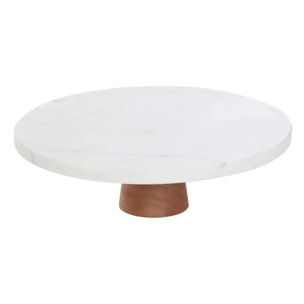 Plat de présentation blanc D25xp8cm