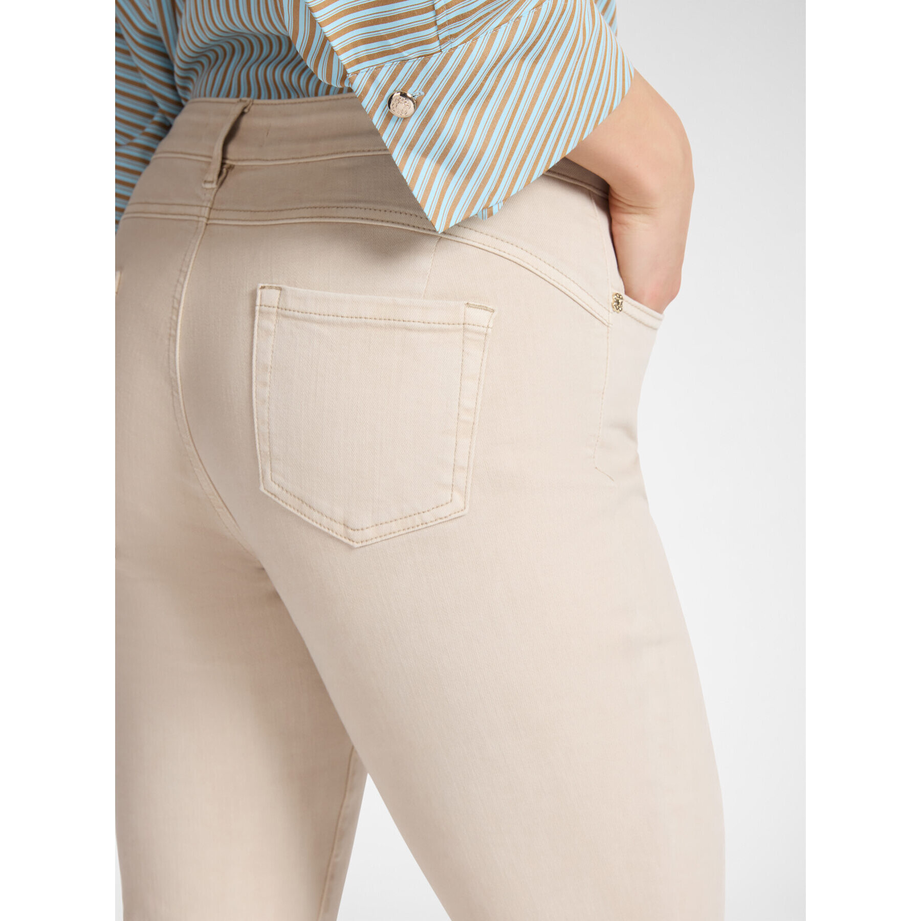 Elena Mirò - Pantalones acampanados - Beige