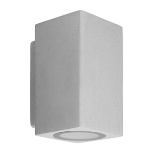 Forlight Aplique Exterior IP44 Rem GU10 16W, Diseño Industrial en Cemento, Resistente al Clima
