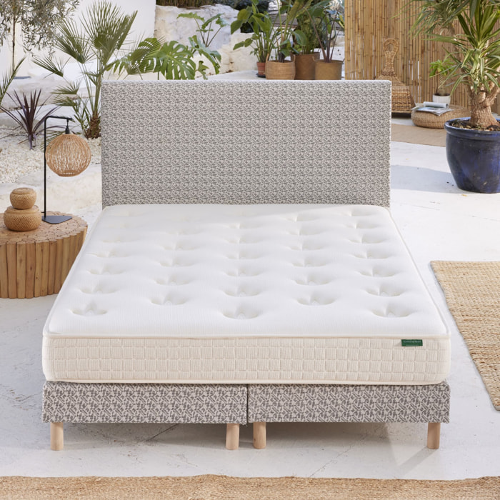 Ensemble matelas Le Latex Naturel + sommier + tête de lit