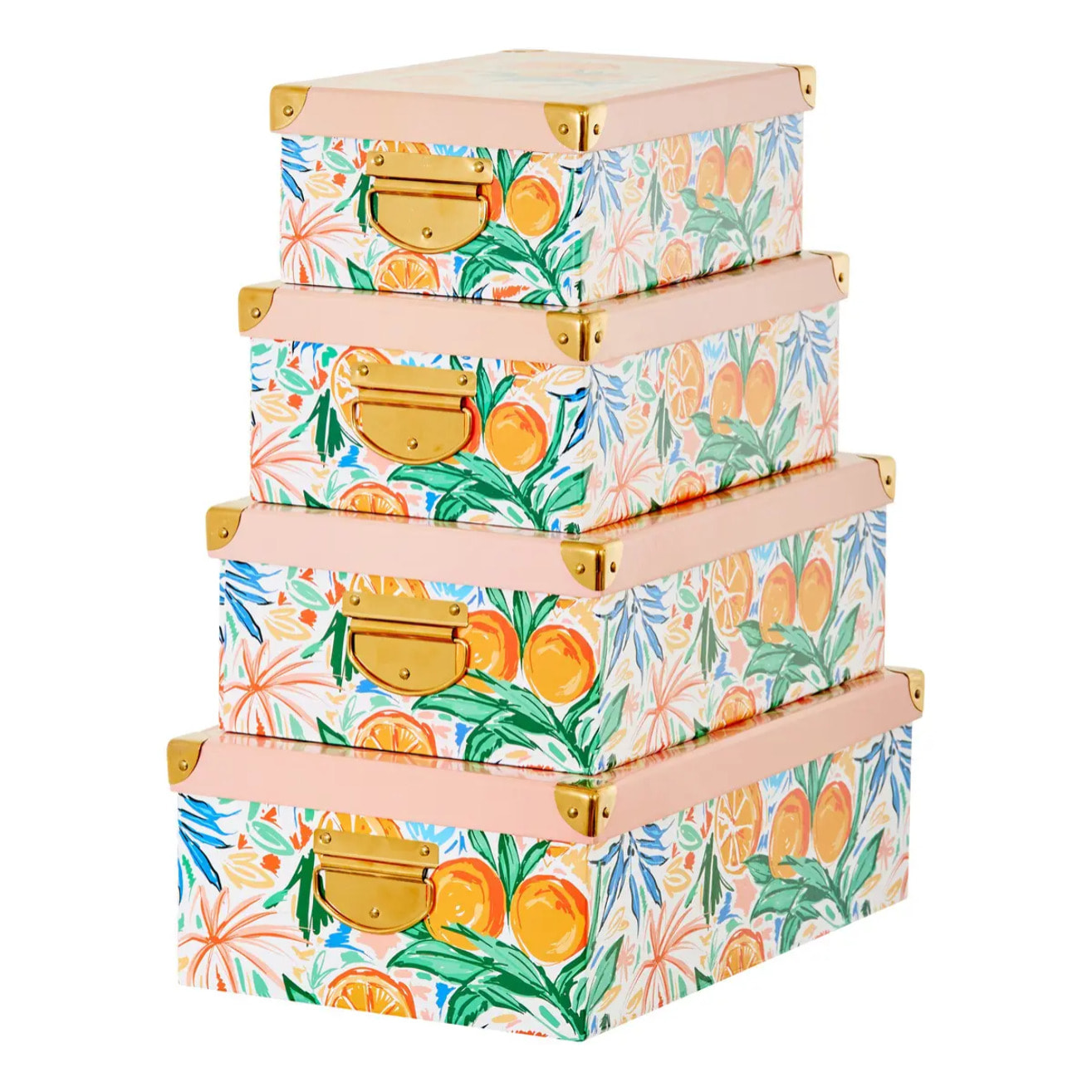 Lot de 4 boîtes de rangement BOX'