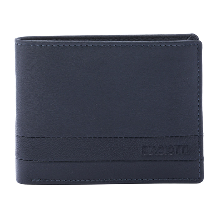 Portafoglio  da uomo In Vera pelle Made in Italy 9,5x12x3 cm