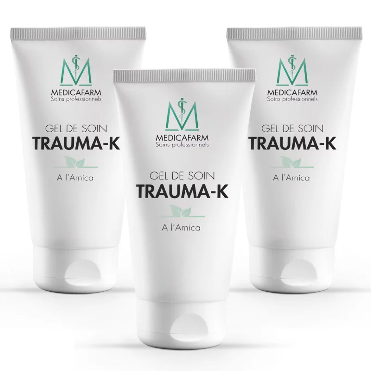 MEDICAFARM - Gel de soin TRAUMA-K à l'arnica - Effet décongestionnant et apaisant - Sans paraben - Lot de 3 tubes de 125 ml