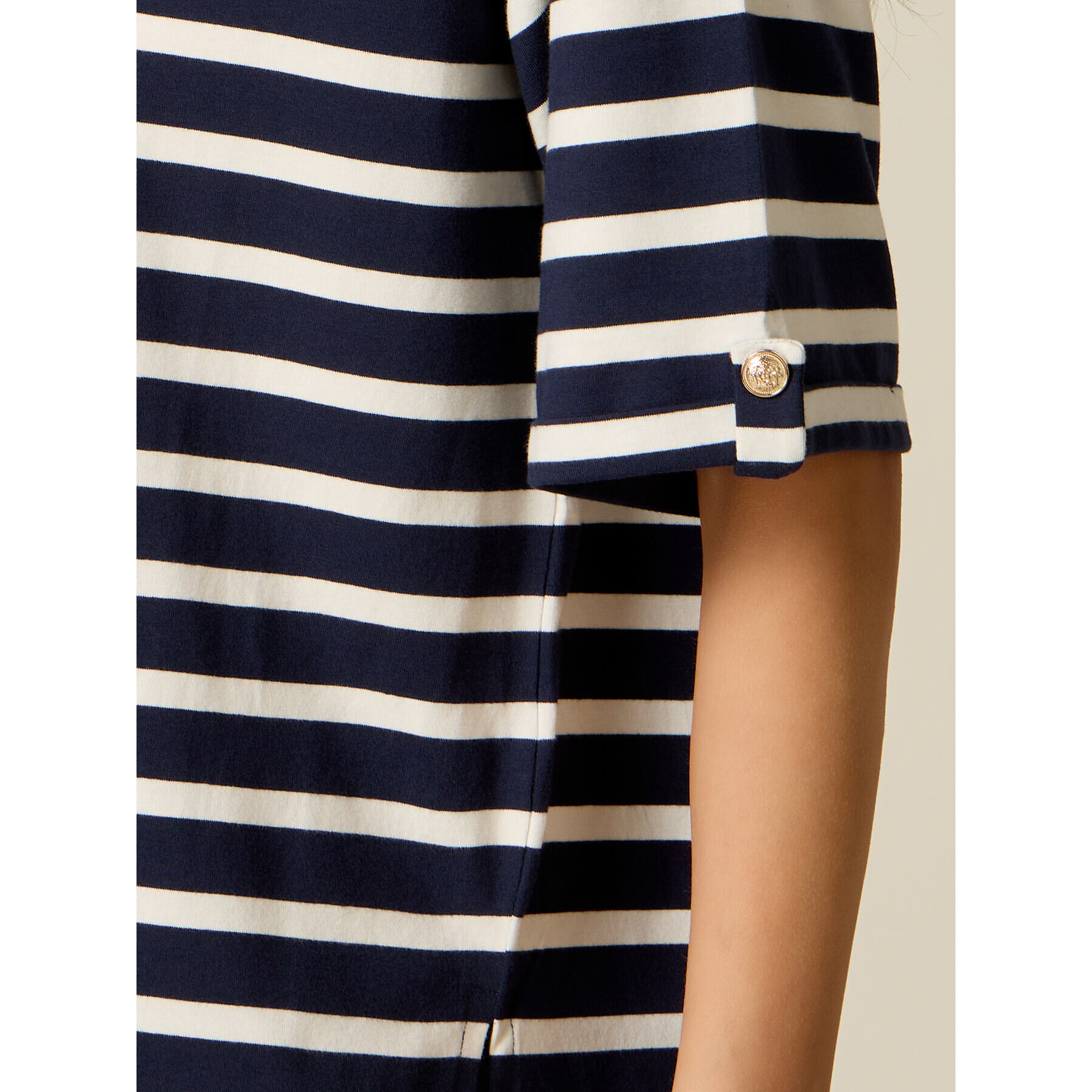 Oltre - Camiseta a rayas - Azul