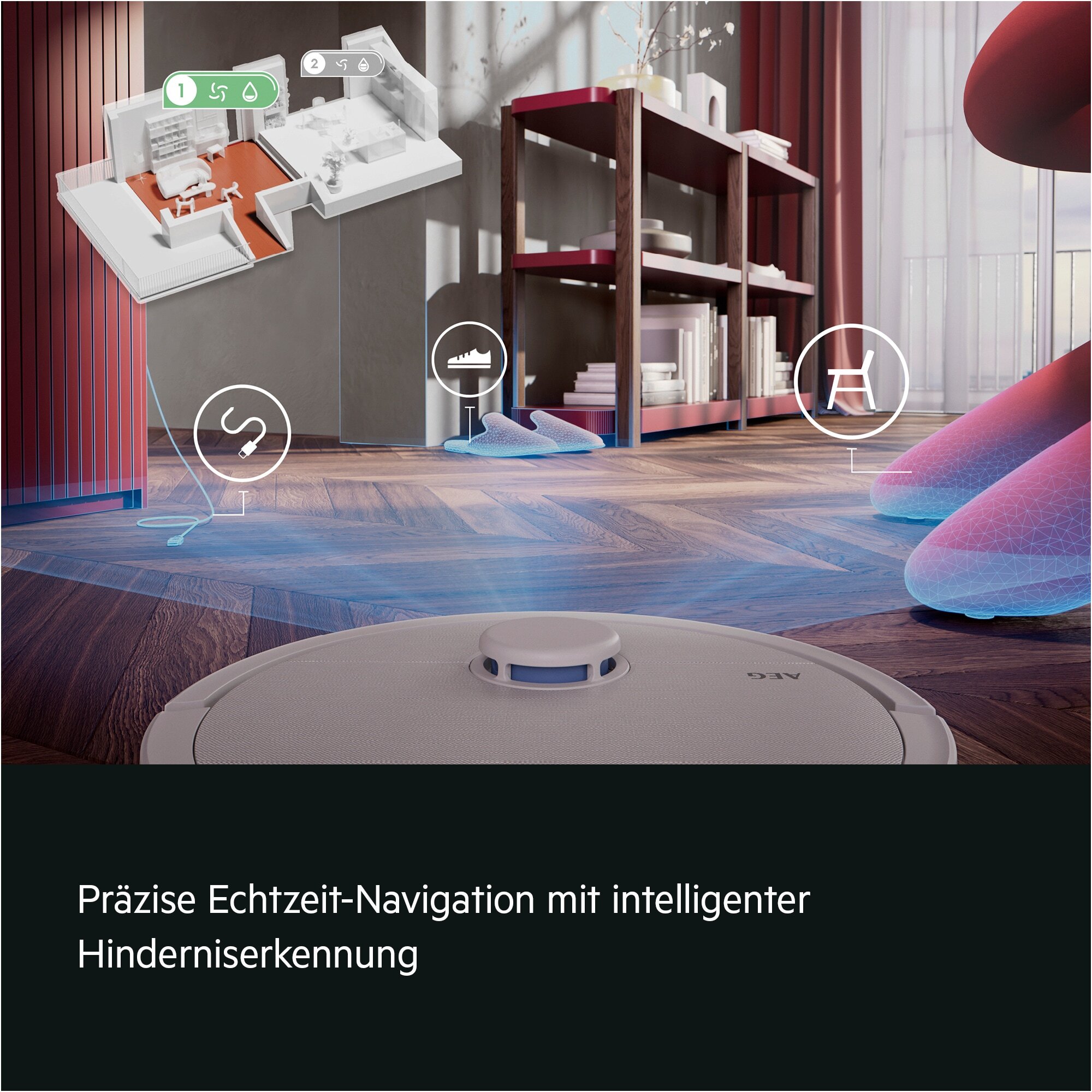 AEG Robot aspirador Serie 8000 Trilobite con 135 min de autonomía AR81UW3SW