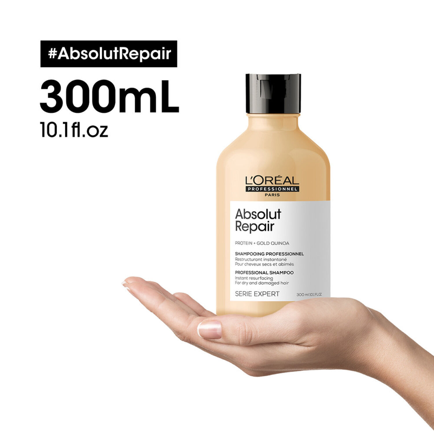 Série Expert Absolut Repair - Shampoing réparateur pour cheveux secs et abîmés