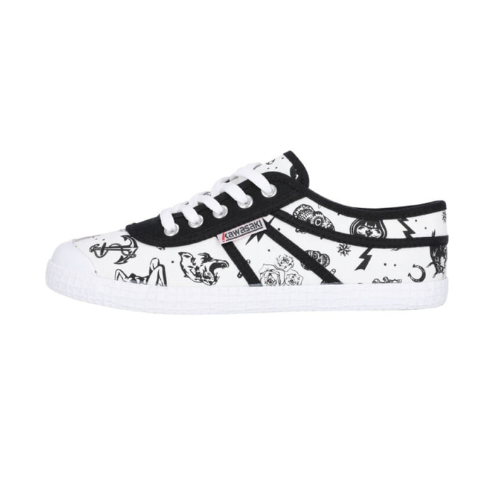 Zapatillas Sneaker Unisex - KAWASAKI Tattoo Canvas Shoe K202420-ES 1002 White