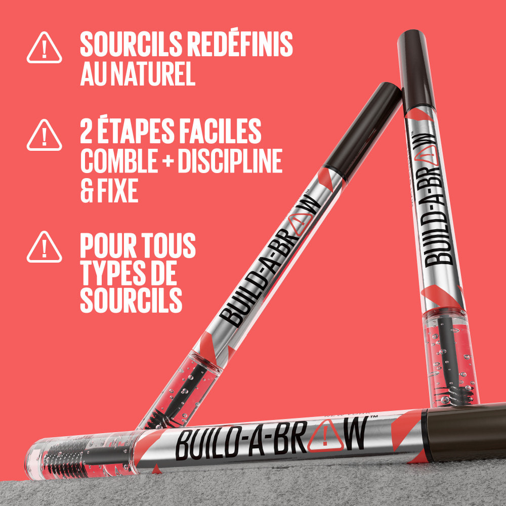 Maybelline New York Build-a-Brow Feutre et gel à sourcils 2-en-1 Soft Brown